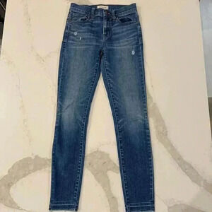 Madewell 9" High Rise Skinny Size 25 Light Wash Blue Women's Denim Jeans Preppy